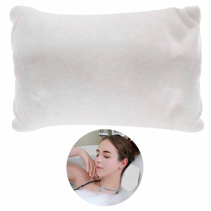 1 Microfiber Bath Pillow Spa Hot Tub Soft Neck Support Relax Comfortable Cushion