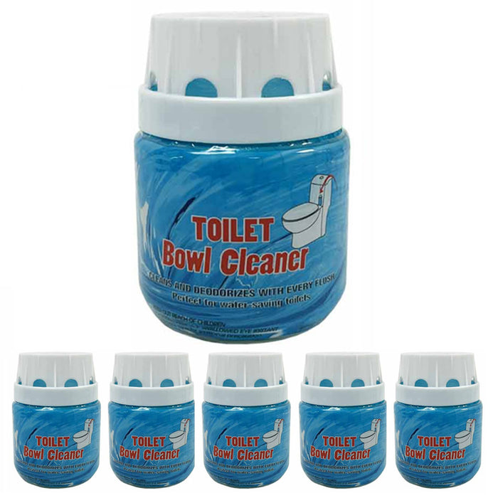6 Pack Toilet Bowl Cleaners Automatic Long-Lasting Tablets in Bottle Fast Safe