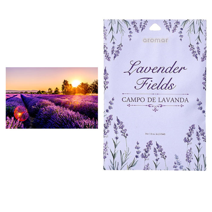 6 Pc Lavender Fields Scented Sachet Drawer Bags Large Fresh Scent Air Freshener