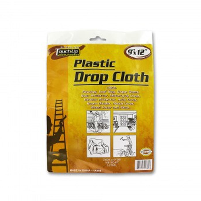 2 X Plastic Drop Cloth Furniture Paint Floor Dust Protector 9 x 12 Ft 0.27 Mil