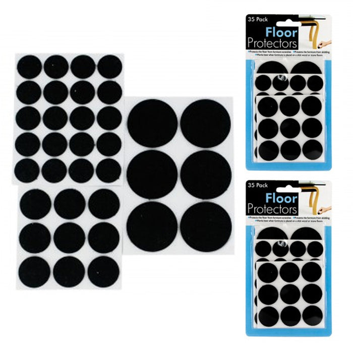 70 Floor Protectors Furniture Leg Felt Pads Self Adhesive Chair Sofa Table Round