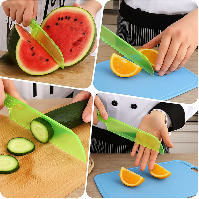 Lettuce Knife Fresh Cut Salad Cake Brownie Strong Plastic Blade Chopper 7 Inch !