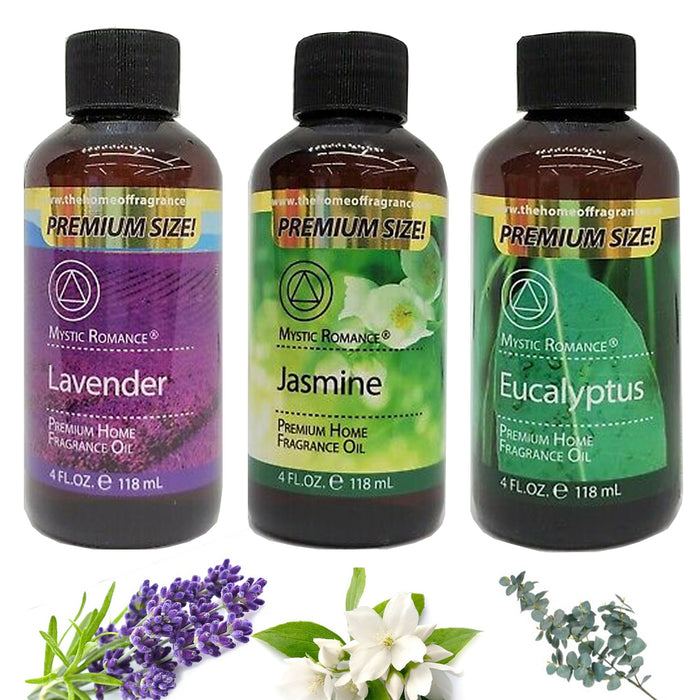 Set 3 Fragrance Oil 4 fl Oz Aromatherapy Scent Difuser Home Scent Relax