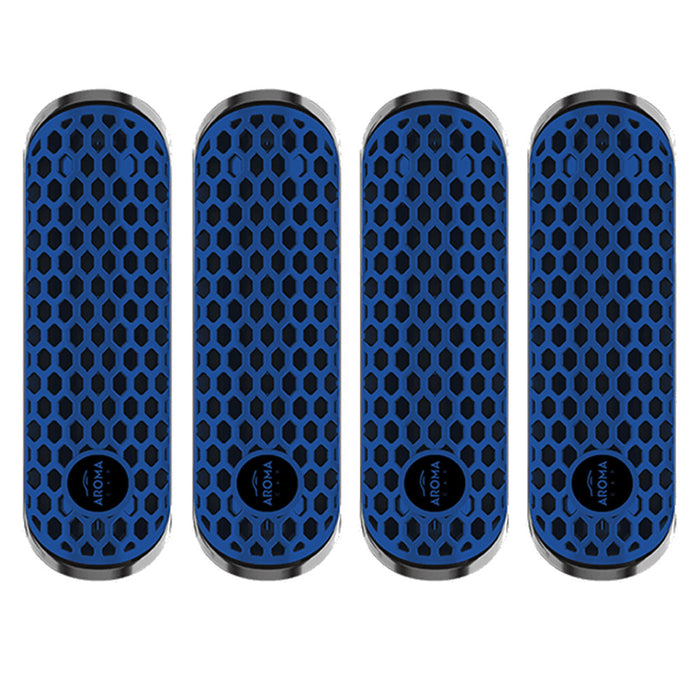 4 Pc New Car Aroma Car Polymer HEX Air Freshener Scent Vent Clip Auto Fragrance