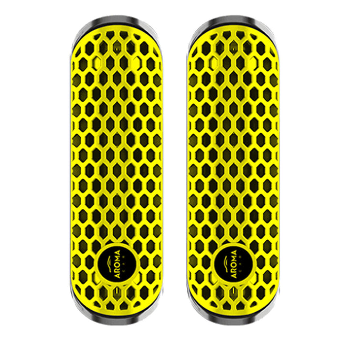 2 Pc HEX Polymer Vanilla Scent Air Freshener Vent Clip Auto Odor Neutralizing