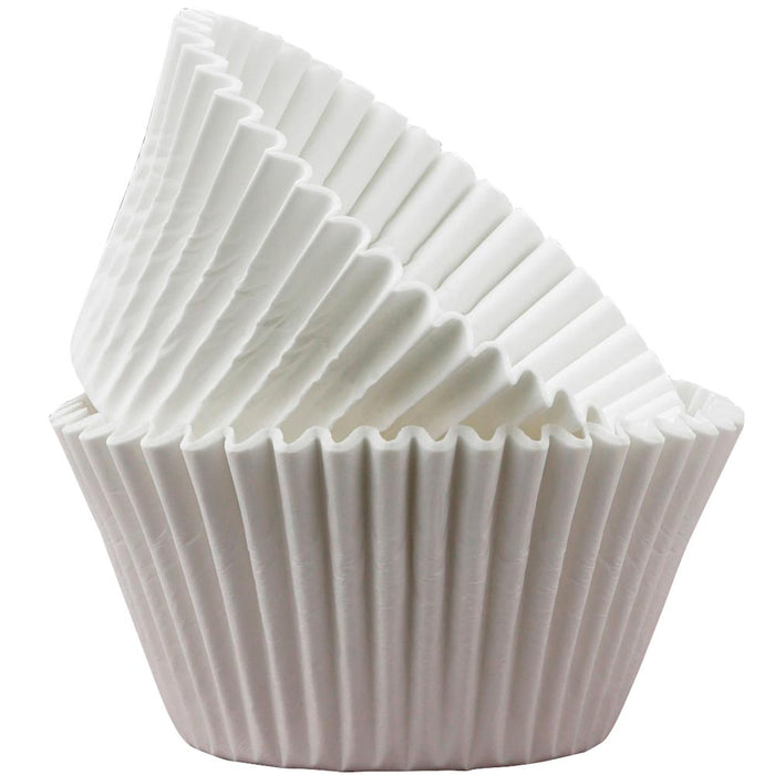 100 White Cupcake Liner Baking Cup Food Grade Standard Muffin Bake Elegant Wrap