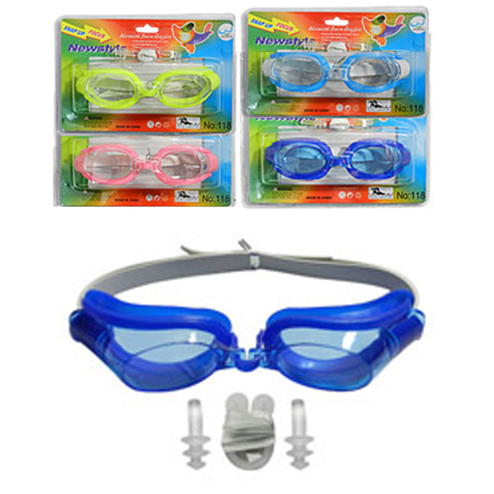 2 Packs Kids Swimming Goggles Swim Glasses Adjustable Straps No Leak Safety Lens