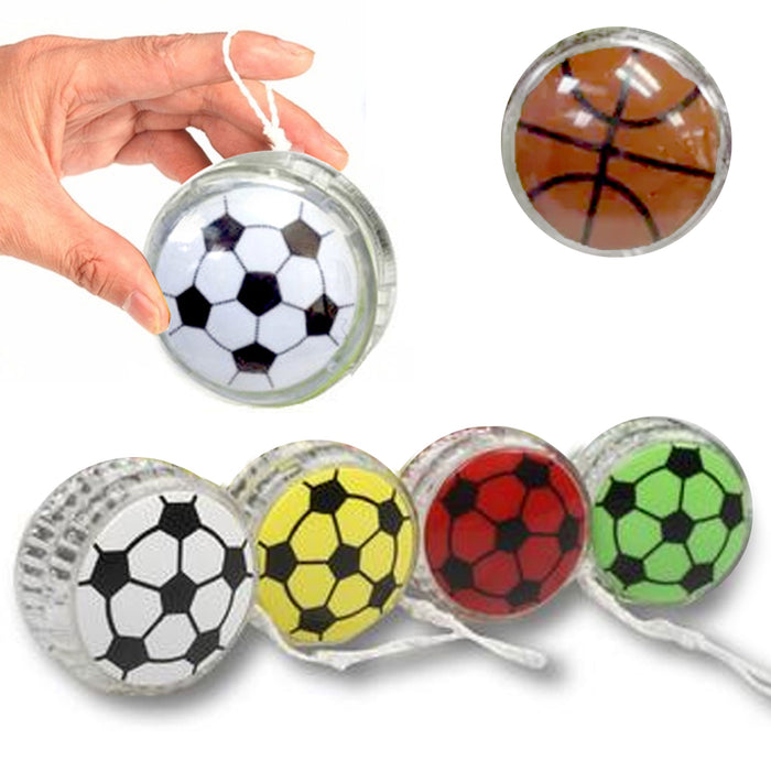 4 X Yo Yo Sports YoYo Soccer Ball Party Favor Toy Children Kid Fun Boys Gifts