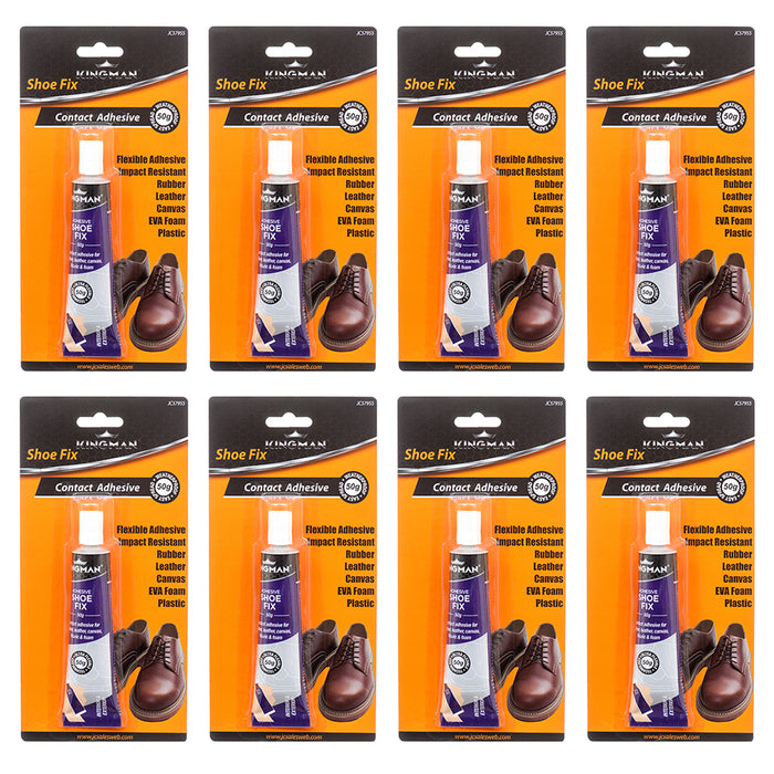 8 Lot Contact Repair Adhesive Shoe Fix Glue Sole Waterproof Rubber Leather Vinyl