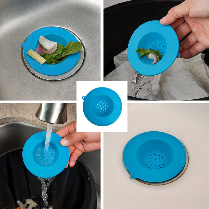 Kitchen Sink Strainer Silicone Filter Drain Protector Food Trap Debris Waste
