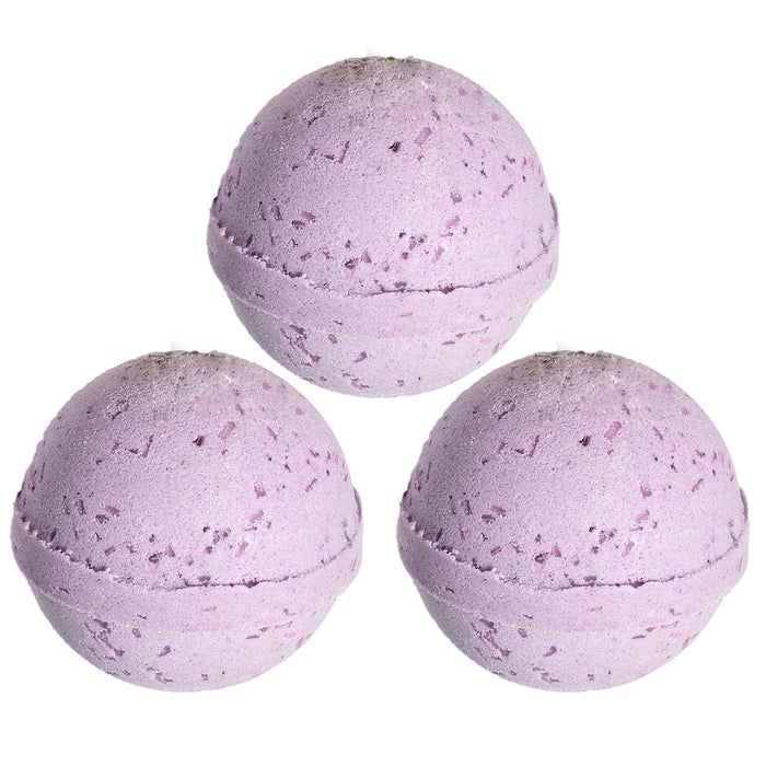 3 Pc Lavender Bath Bombs Natural Fragrance Bubble Spa Fizzy Fizzies Moisturizing