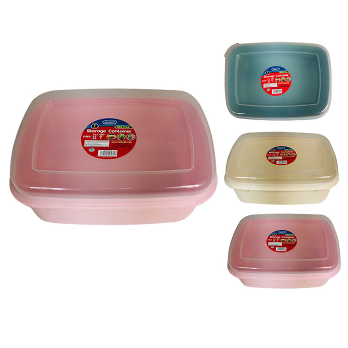 4 Pack Kitchen Food Storage Container W/ Lids 5Liter Large BPA Free Refrigerator