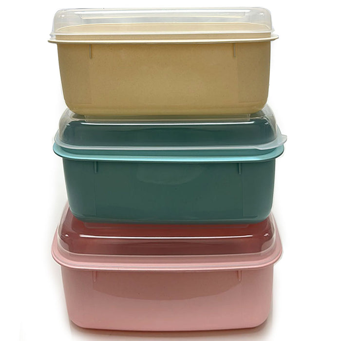 6 Pack Food Storage Container Large Leakproof 5Liter BPA Free Microwave Freezer