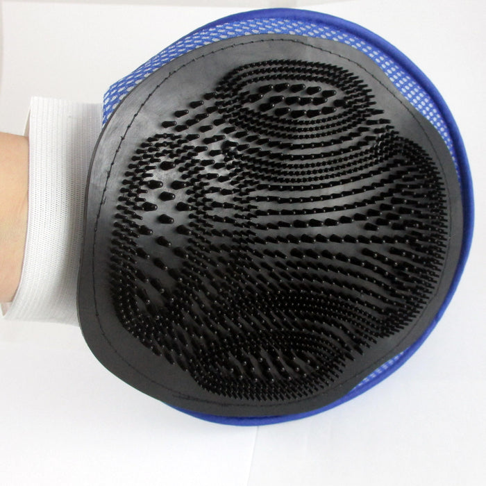 Pet Grooming Brush Mitt Glove Deshedding Dog Cat Hair Remover Message Shedding