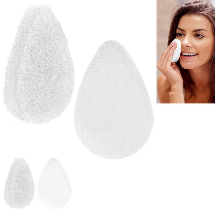 6Pc Facial Exfoliating Buff Cleansing Sponges Gentle Cleanser Scrub Pads Coconut