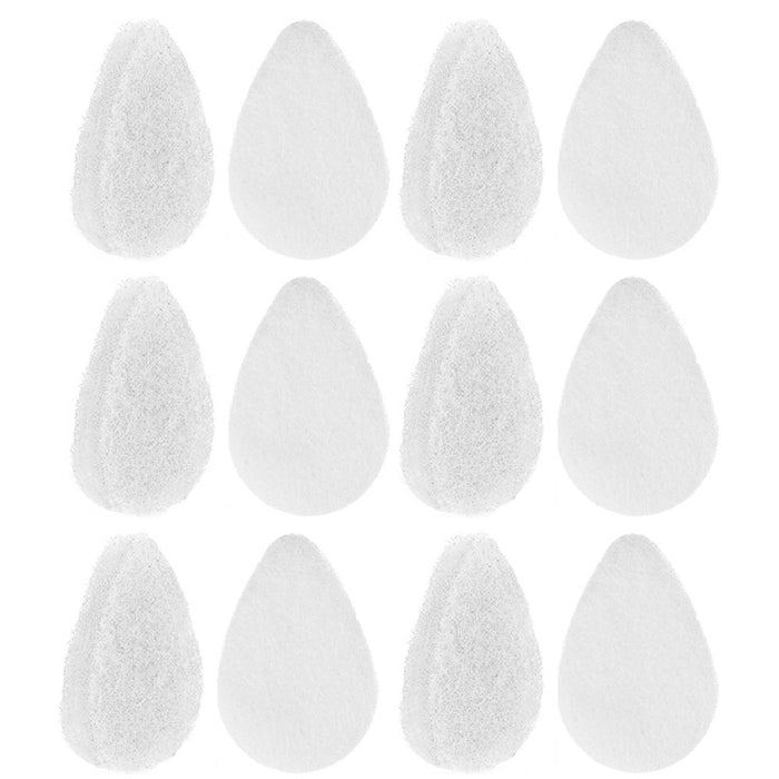 12 Facial Sponge Daily Clean Face Gentle Exfoliating Buff Puff Style Pad Coconut