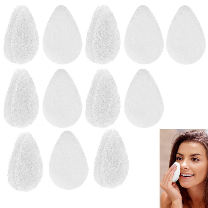 12Pc Facial Sponge Daily Cleansing Face Gentle Exfoliating Buff Puff Style Pads