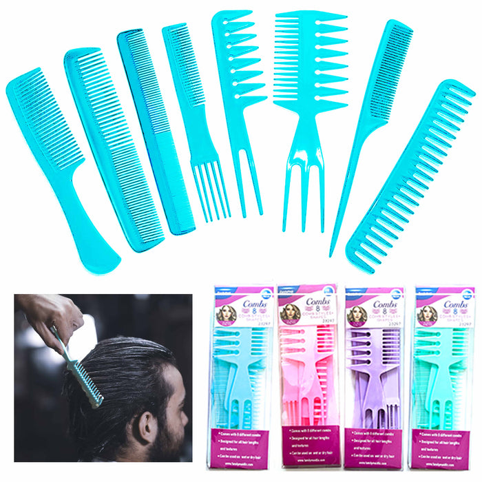 9 Pc Hairdressing Salon Combs Spray Bottle Set 17oz Mist Hair Sprayer Barber