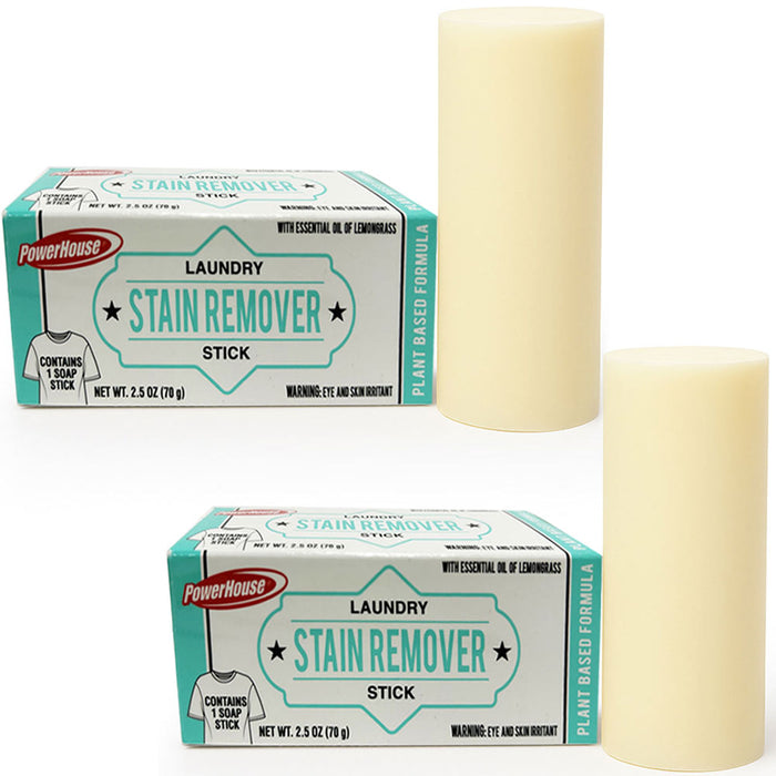 2 Stain Treat Sticks 2.5oz Laundry Remover Clothes Underwear Fabric Spot Cleaner