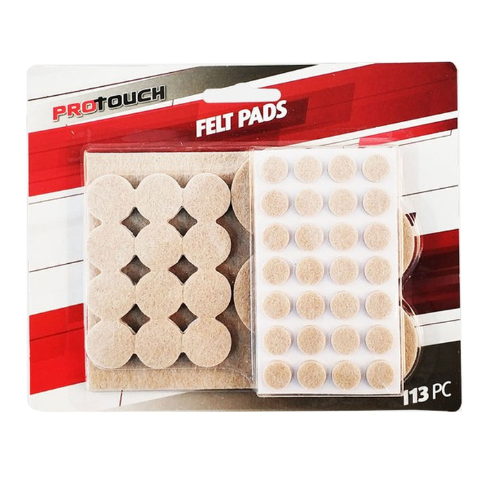 113 PC Self Adhesive Felt Pads Furniture Sliders Hardwood Floor Protectors Pad