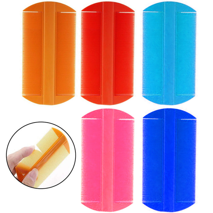 24Pc Bulk Hair Lice Comb Brush Remove Ticks Nit Double Sided Fine Tooth Grooming