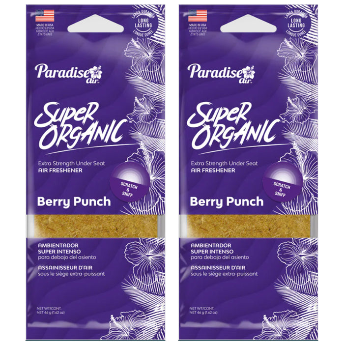 2 Pc Berry Punch Scent Car Air Freshener Block Under Seat Office Home Fragrance