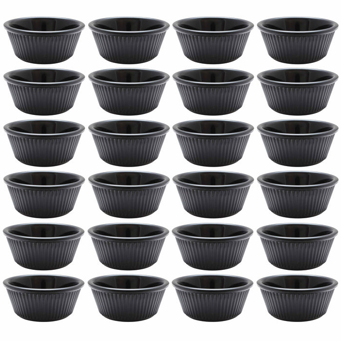 24 Plastic Mini Bowls Souffle Dish Sauce Cups Ramekins Saucer Dessert BPA Free