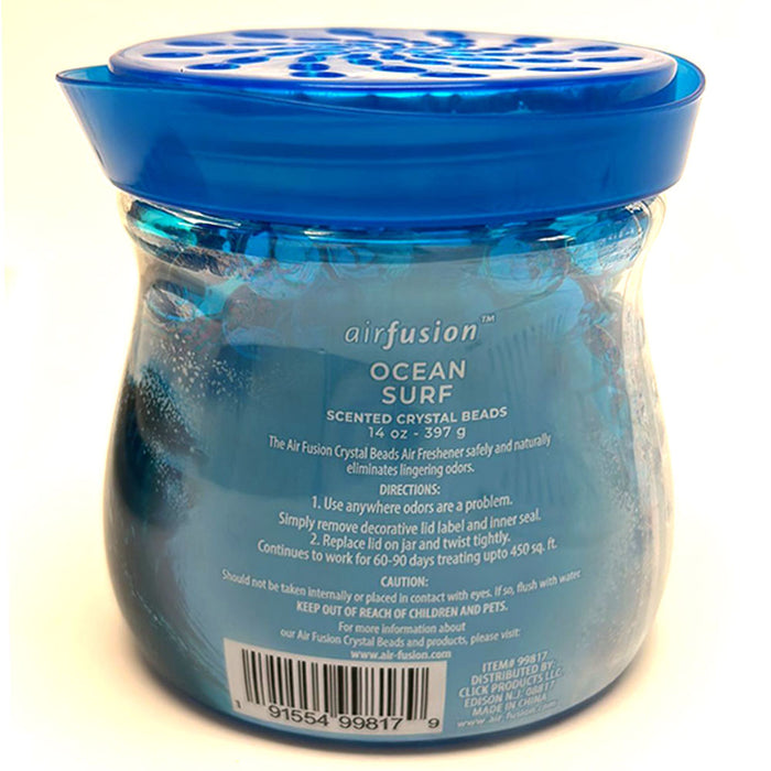 6 Ocean Surf Scent Home Deodorizer Air Freshener Gel Beads Odor Eliminator 14oz