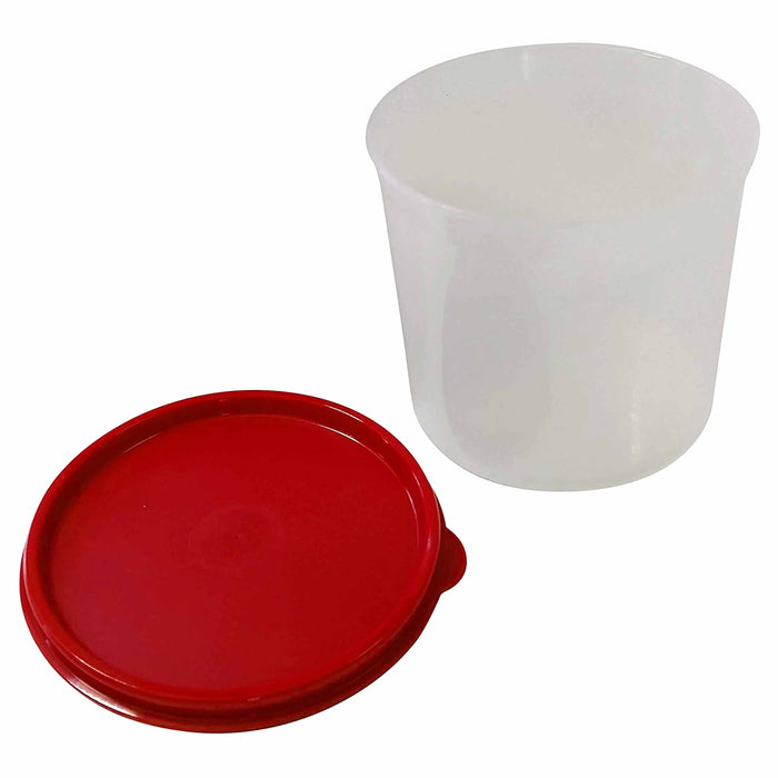 6 Food Storage Canister Jumbo Round Container 4.7L Jar Bucket BPA Free Plastic