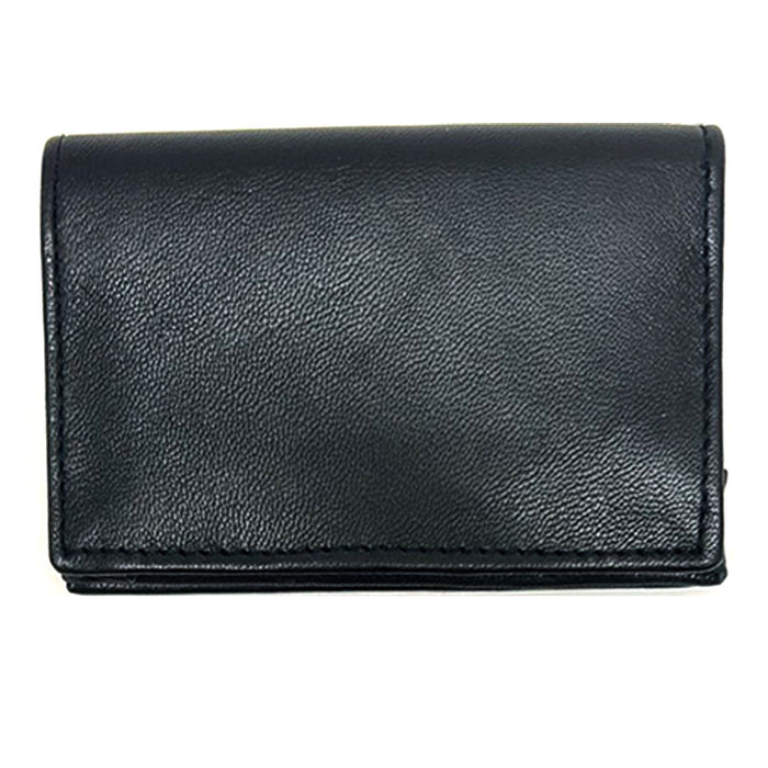 1 Genuine Leather RFID Wallet Card Holder Id Credit Blocking Money Mens Black