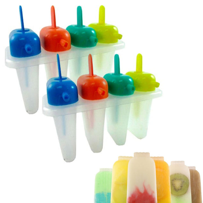 2 Pack Ice Pop Popsicle Mold Maker Frozen Dessert Treats Refreshing Pops DIY New