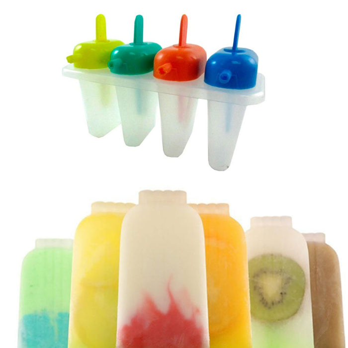 2 Pack Ice Pop Popsicle Mold Maker Frozen Dessert Treats Refreshing Pops DIY New
