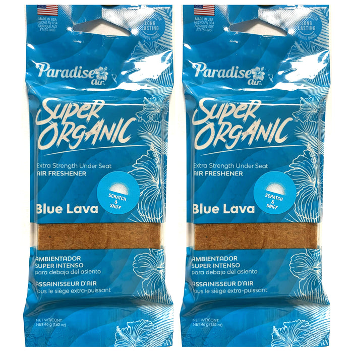 2 Blue Lava Scent Car Air Freshener Block Stone Under Seat Office Home Fragrance