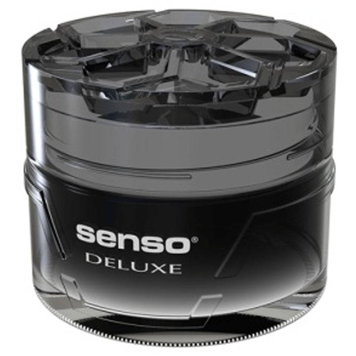 1 Deluxe Gel Black Scent Aroma Car Fragrance Odor Eliminator Air Freshener 50ml