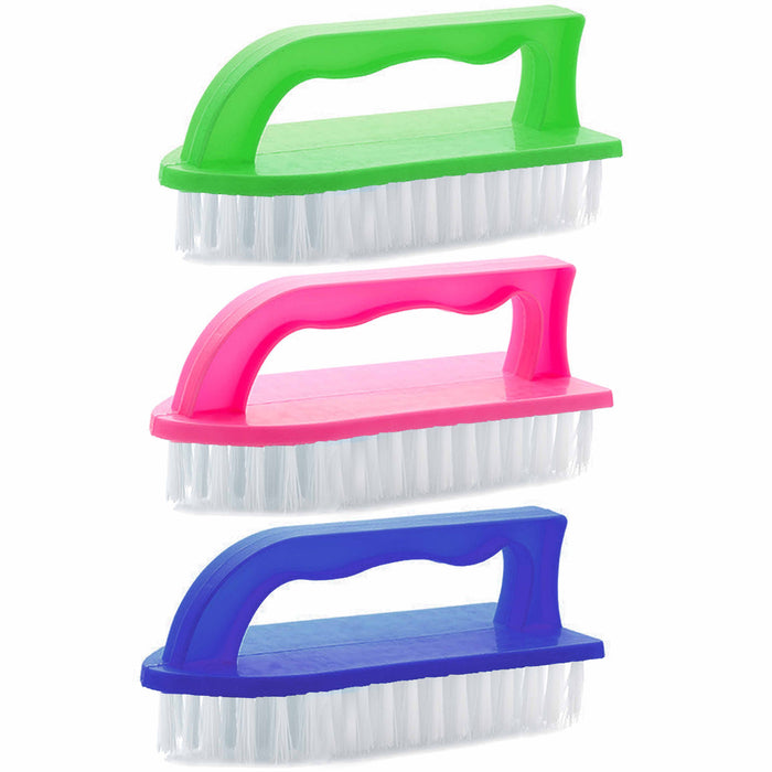 12 Lot Cleaning Brush Set Floor Hand Scrubbing Brushes Kitchen Bathroom Scrubber