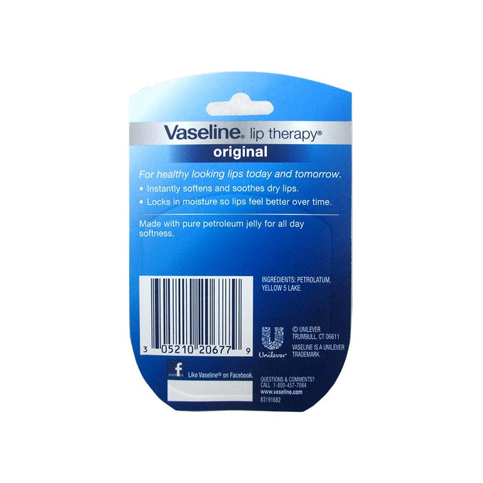 10pc Vaseline Original Therapy Lip Balm Gloss Glowing 0.25oz Petroleum Mini Jars