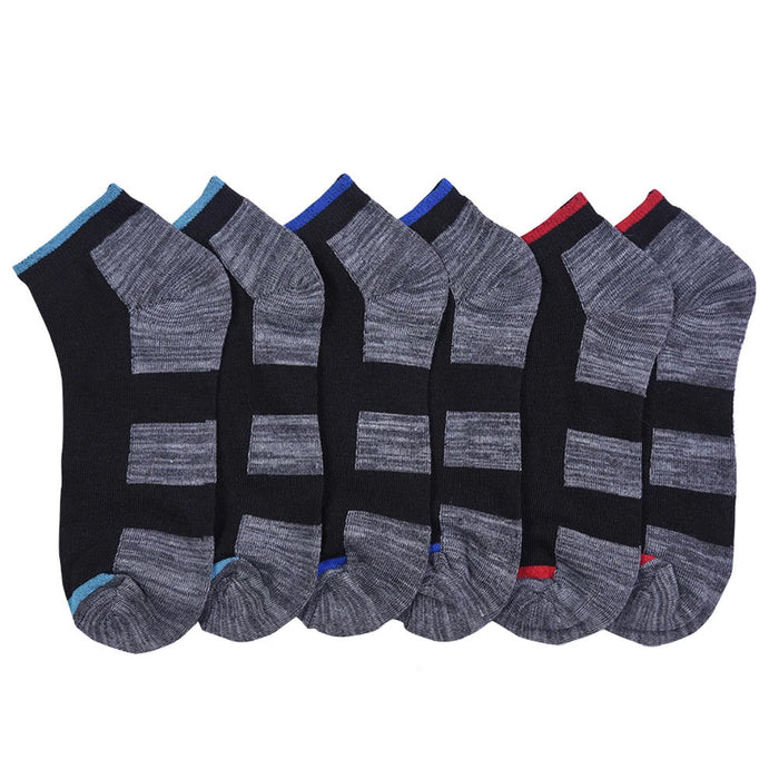 6 Pairs Ankle Quarter Crew Socks Mens Sport Cotton Women Low Cut Size 10-13 New