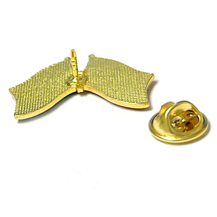 1 Air Force Flag Lapel Pin US Wings Crossed Flag Small Military Friendship Badge