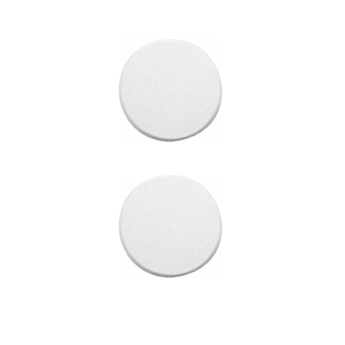 4 Wall Protector Door Knob Prevent Drywall Holes Dings White 3 1/4" Round Shield