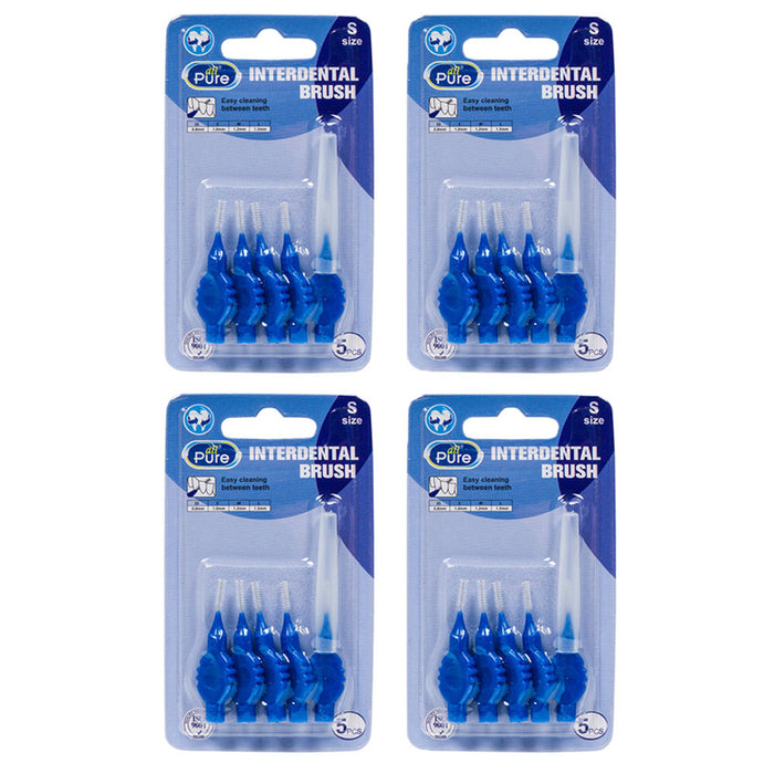 20 Pack Travel Interdental Brushes W/ Cap Toothpicks Dental Hygiene Oral Picks