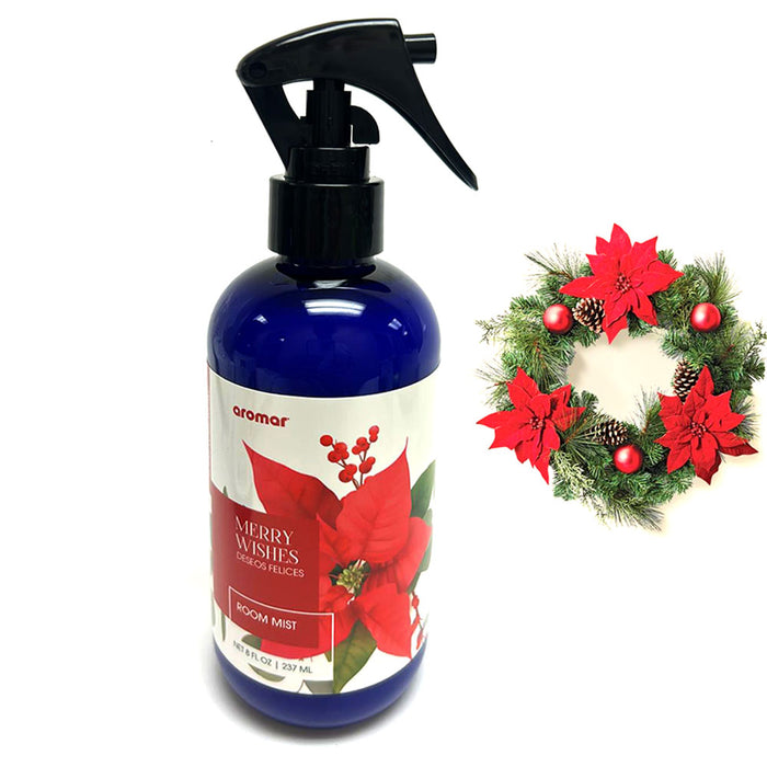 1 Merry Wishes Scent Holiday Air Freshener Spray Room Mist Christmas Aroma 8oz