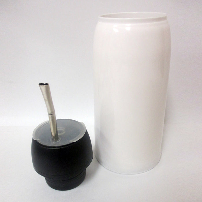 Matelisto Portable Mate Cup Bottle With Straw Bombilla Thermo Keeps Water Warm !