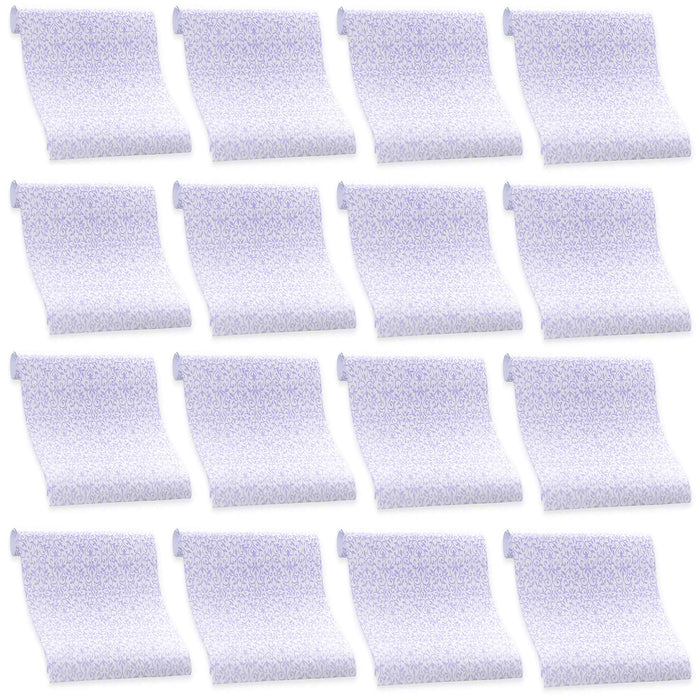 12 Sheets Drawer Liners Lavender Scented Paper Shelf Cover Decorations 18" X 24"