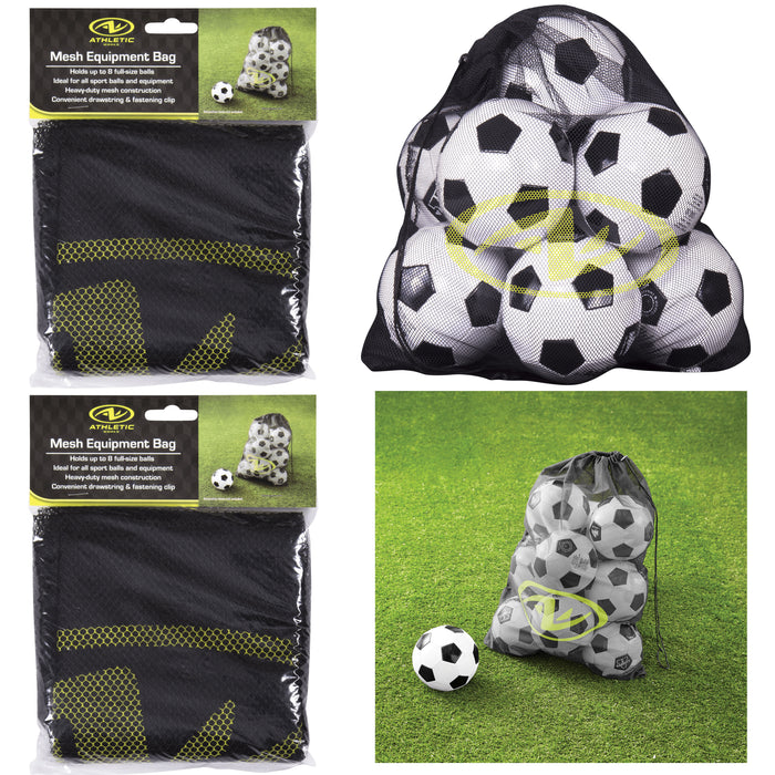 2 Heavy Duty Large Mesh Net Equipment Bag Wash Clothes Laundry Drawstring Sports