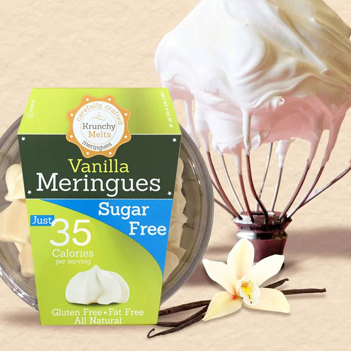 2 Boxes Vanilla Meringues Cookies Gluten Fat and Sugar Free Snacks Kosher Sweets