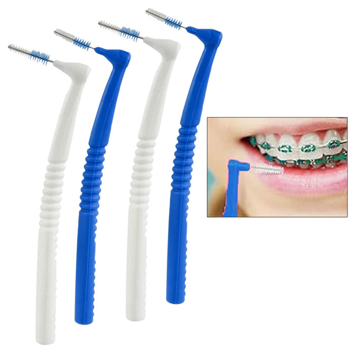 20 Pc Interdental Brushes Angled Dental Brush Toothpicks Oral Care Hygiene Picks
