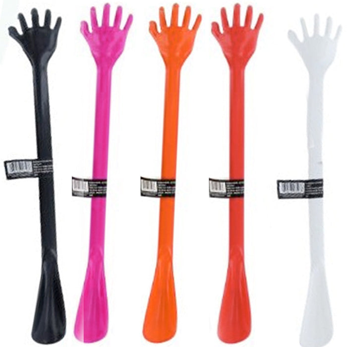 2 Pc Back Scratcher Shoe Horn 20" Plastic Backscratcher Body Hand Massager Shoes
