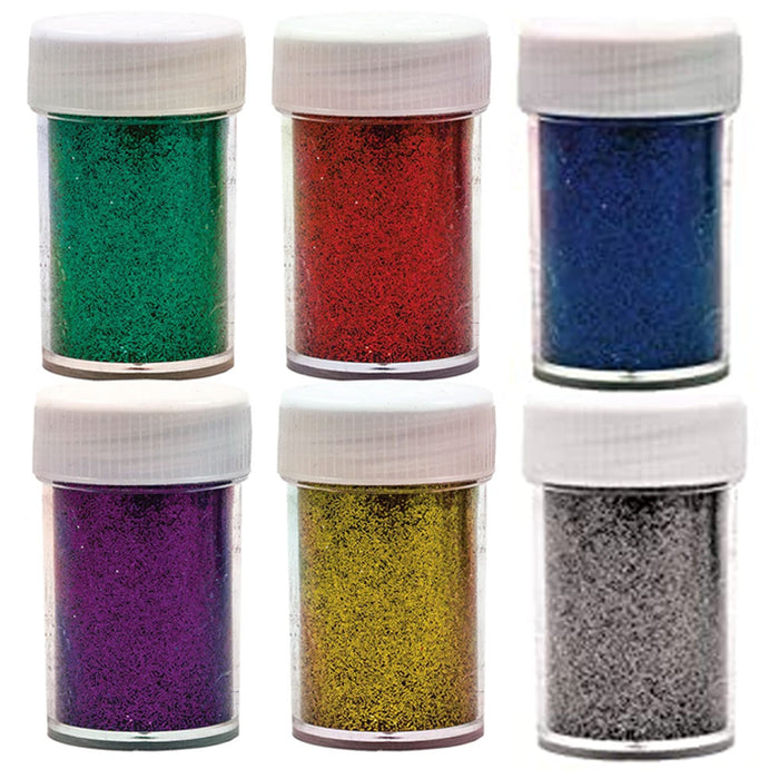 4 Assorted Color Glitter Jars Shaker Art Crafts Party Decor 0.28 oz Each