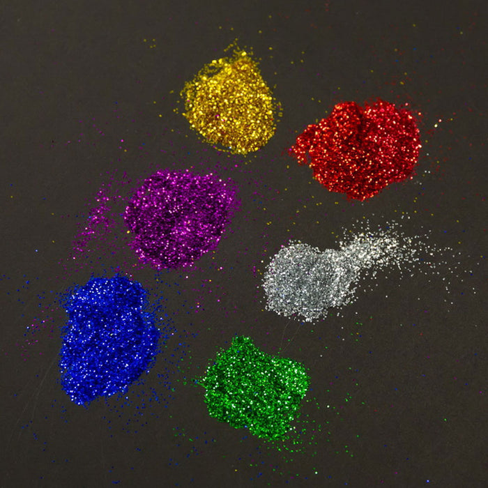 4 Assorted Color Glitter Jars Shaker Art Crafts Party Decor 0.28 oz Each