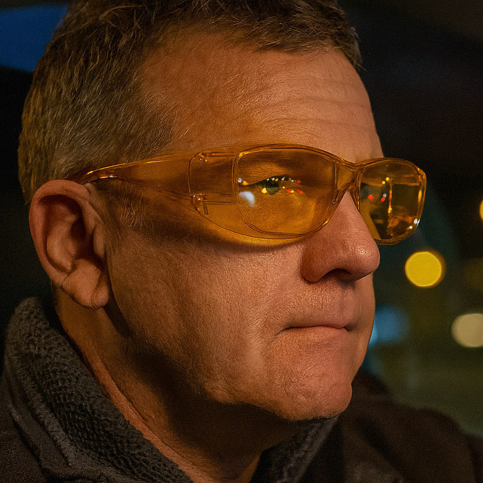 Safety Night Vision Sunglasses Driving Glasses Cover Sport Goggles UV400 Eyewear